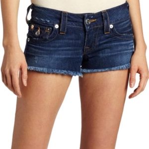 True Religion Joey Cut-Off Jean Shorts